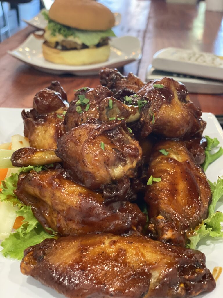 Signature Wings catering tray from ECB in Ridgewood, Queens